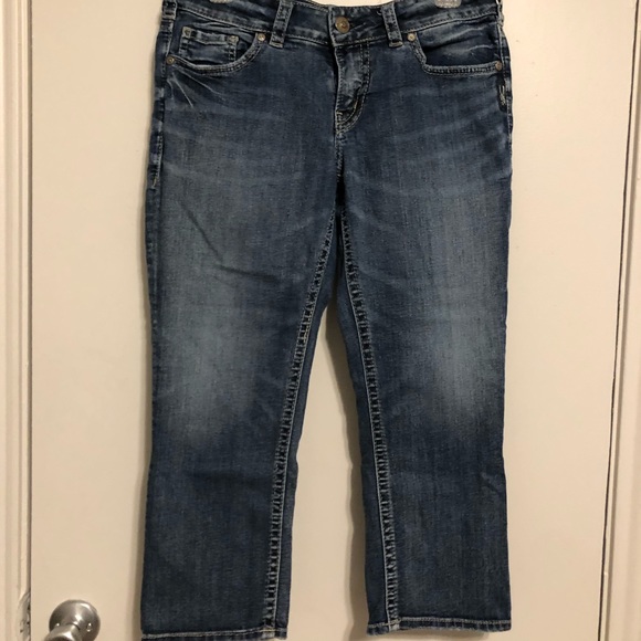 Silver Suki Capri Size 31 - Picture 1 of 6